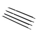 4PCS Door Glass Belt Outer Molding Weatherstrip For Land Cruiser LC100 98-07