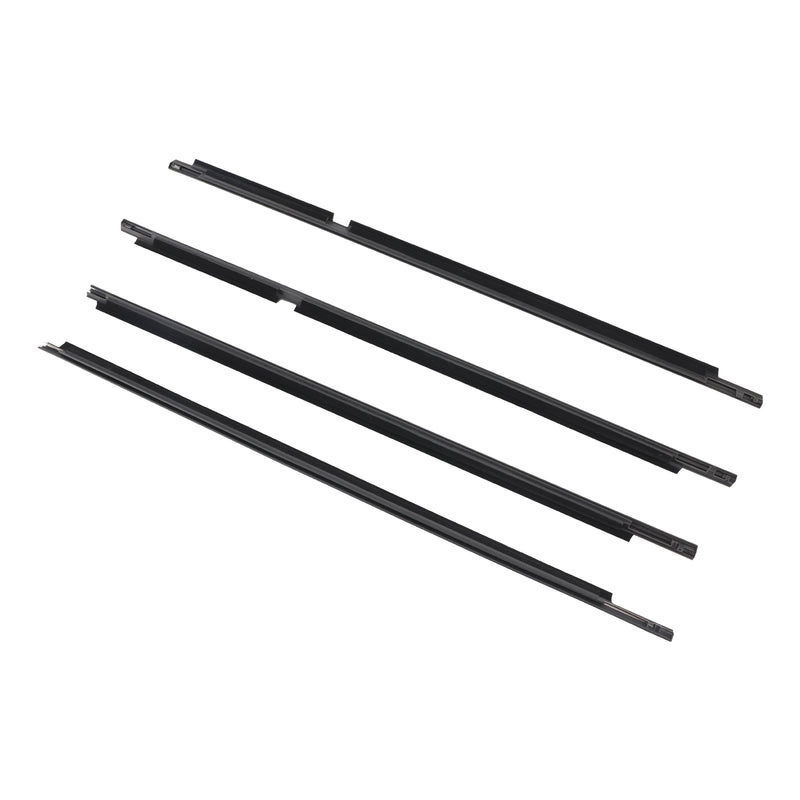 4PCS Door Glass Belt Outer Molding Weatherstrip For Land Cruiser LC100 98-07