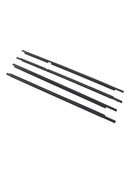 4PCS Door Glass Belt Outer Molding Weatherstrip For Land Cruiser LC100 98-07