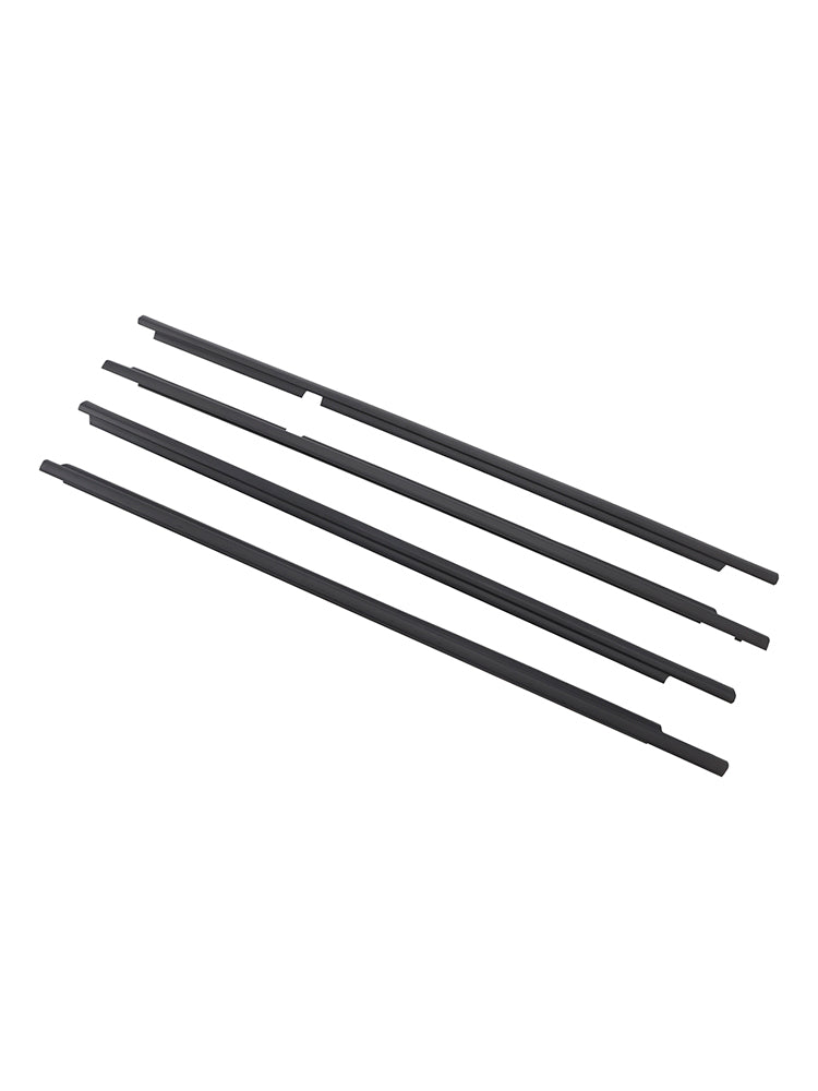 4PCS Door Glass Belt Outer Molding Weatherstrip For Land Cruiser LC100 98-07