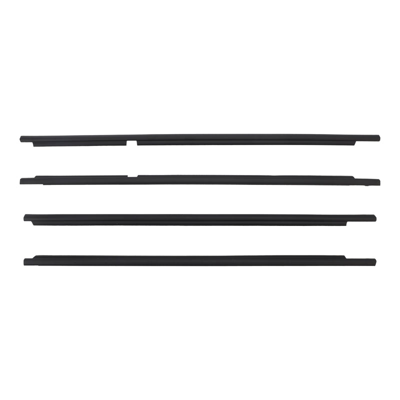 4PCS Door Glass Belt Outer Molding Weatherstrip For Land Cruiser LC100 98-07