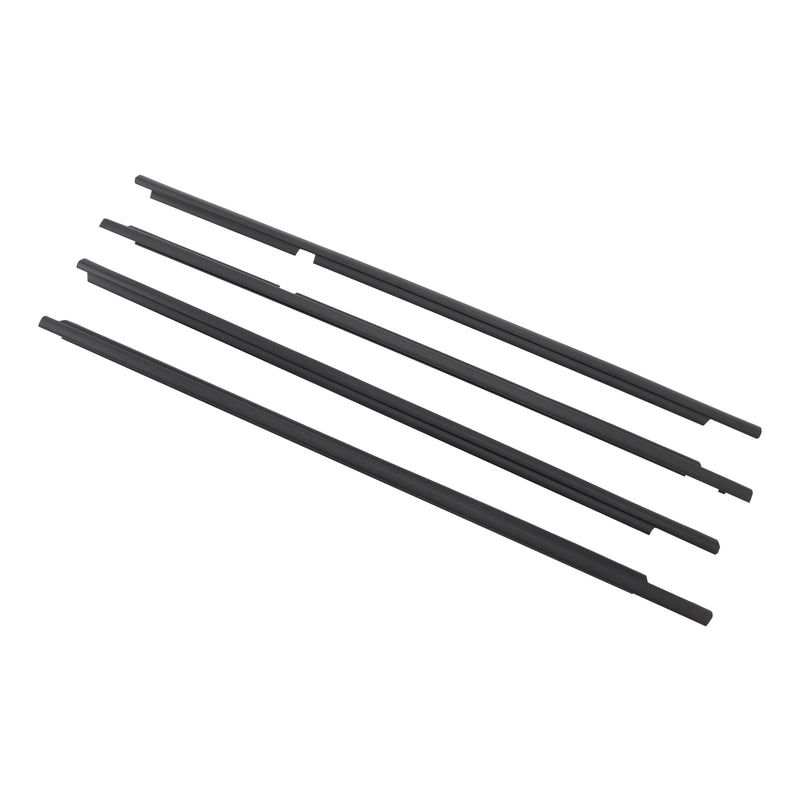 4PCS Door Glass Belt Outer Molding Weatherstrip For Land Cruiser LC100 98-07