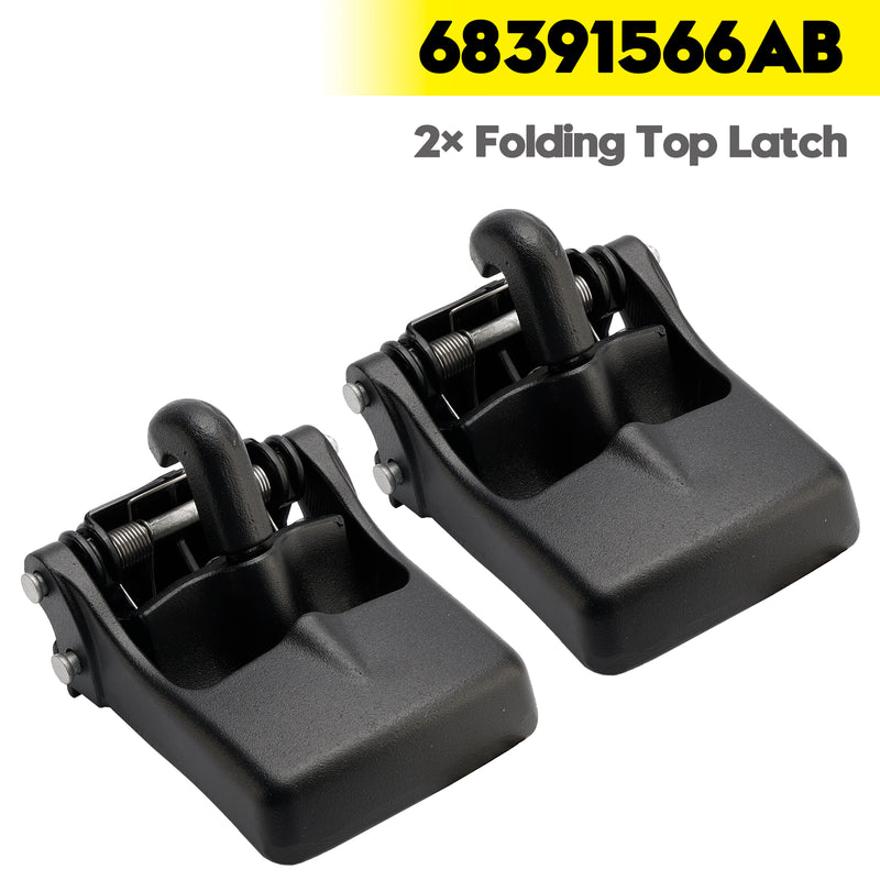 2× Folding Top Latch 68391566AB for Jeep Wrangler Jl Gladiator 2018-2024