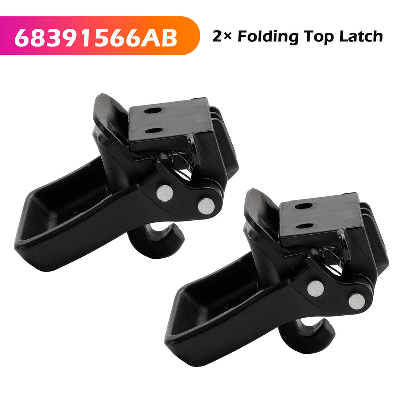 2× Folding Top Latch 68391566AB for Jeep Wrangler Jl Gladiator 2018-2024