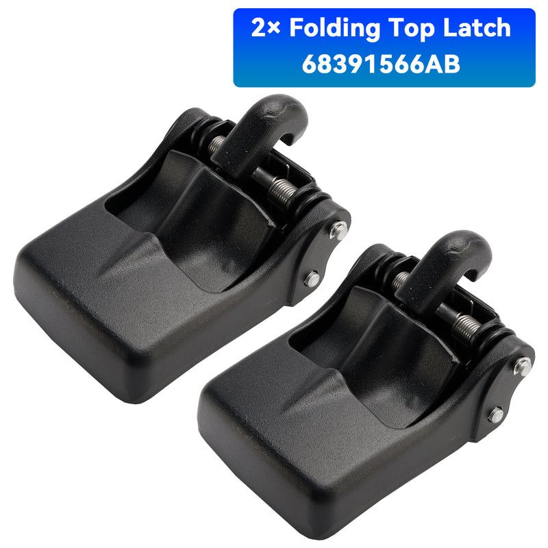 2× Folding Top Latch 68391566AB for Jeep Wrangler Jl Gladiator 2018-2024