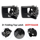 2× Folding Top Latch 68391566AB for Jeep Wrangler Jl Gladiator 2018-2024