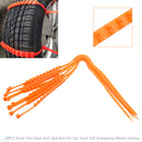10/20/40PCS Snow Tire Chain Anti-Skid Belt For Car Truck SUV Emergency Winter Driving Orange New Generic