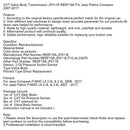 2006-2017 Jeep Compass F/4WD L4 2.0L & 2.4LCVT Valve Body Transmission JF011E RE0F10A 33470