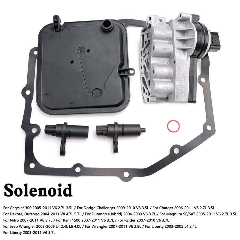 2005-2011 Chrysler 300/Magnum SE/SXT V6 2.7L 3.5L Transmission Shift Solenoid Block Pack Kit 42RLE 52854001AA 04799061AB