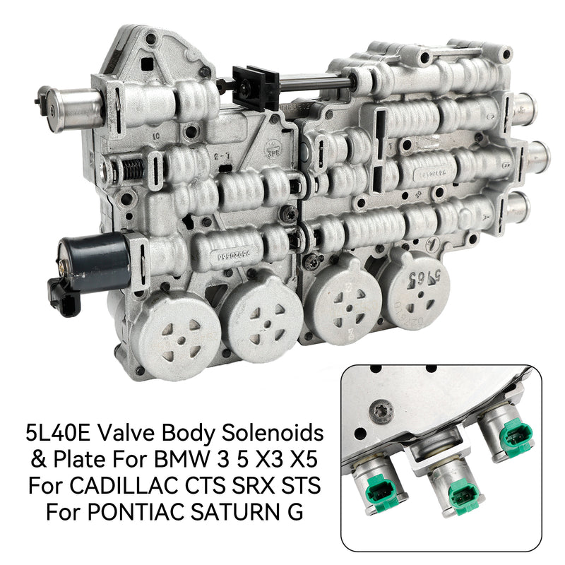 2005-2009 Cadillac STS Pontiac Solstice 5L40E P1347406 Valve Body Solenoids & Plate