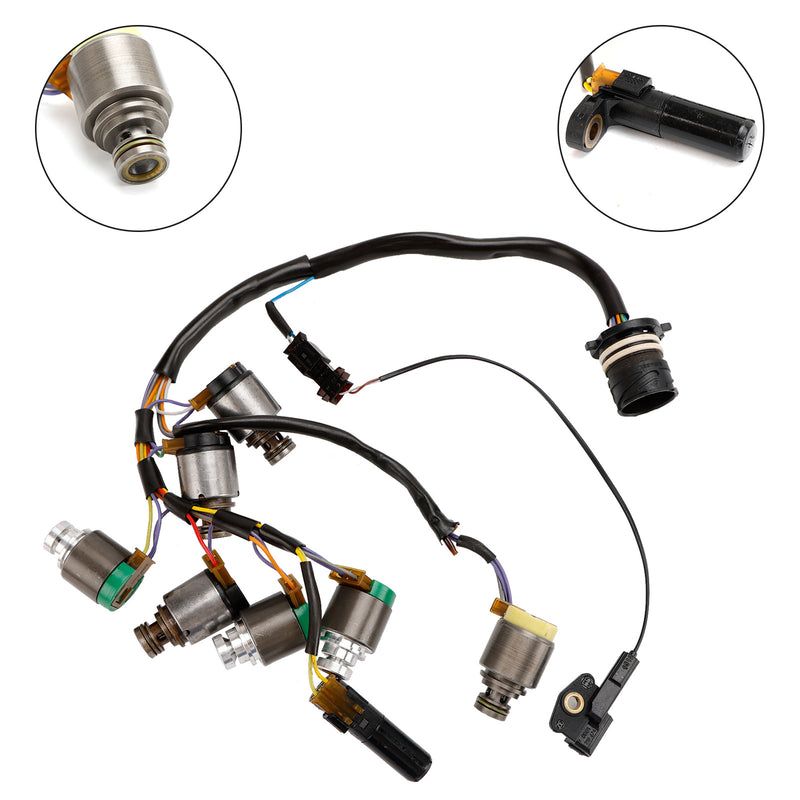 Audi A6 1997-2005 5 SP F/AWD L4 1.8L V6 2.4L 3.0L 7PCS 5HP19 Transmission Solenoids With Internal Harness