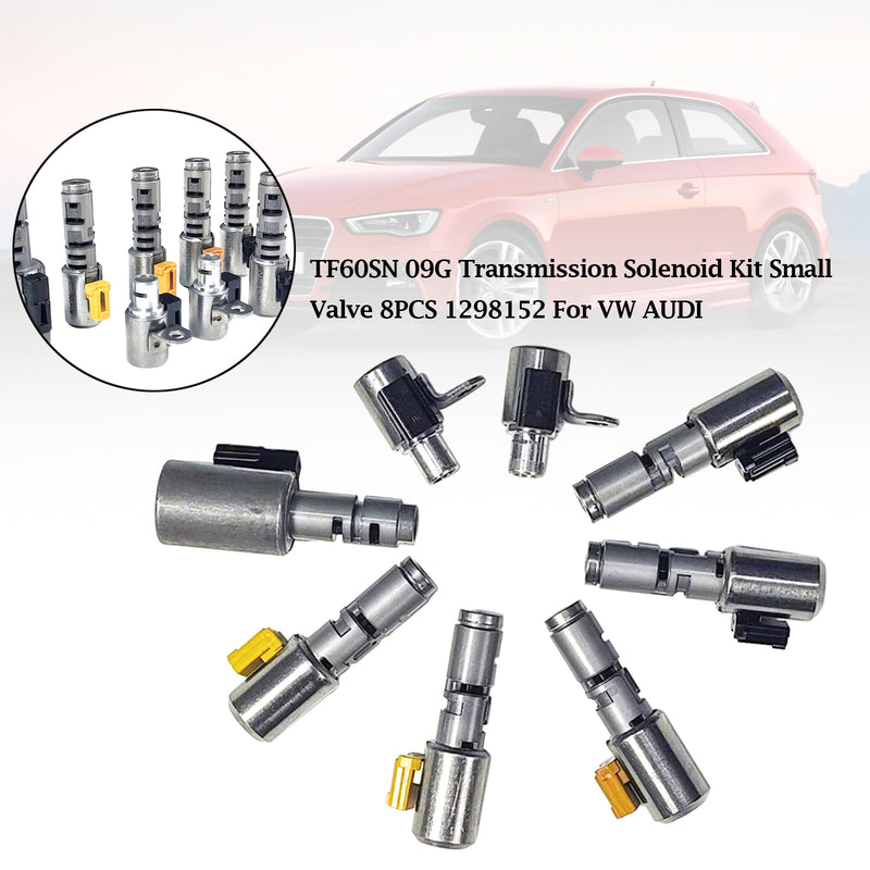 Volkswage-n New Beetle 2003-2010 TF60SN 09G Transmission Solenoid Kit Small Valve 8PCS 1298152