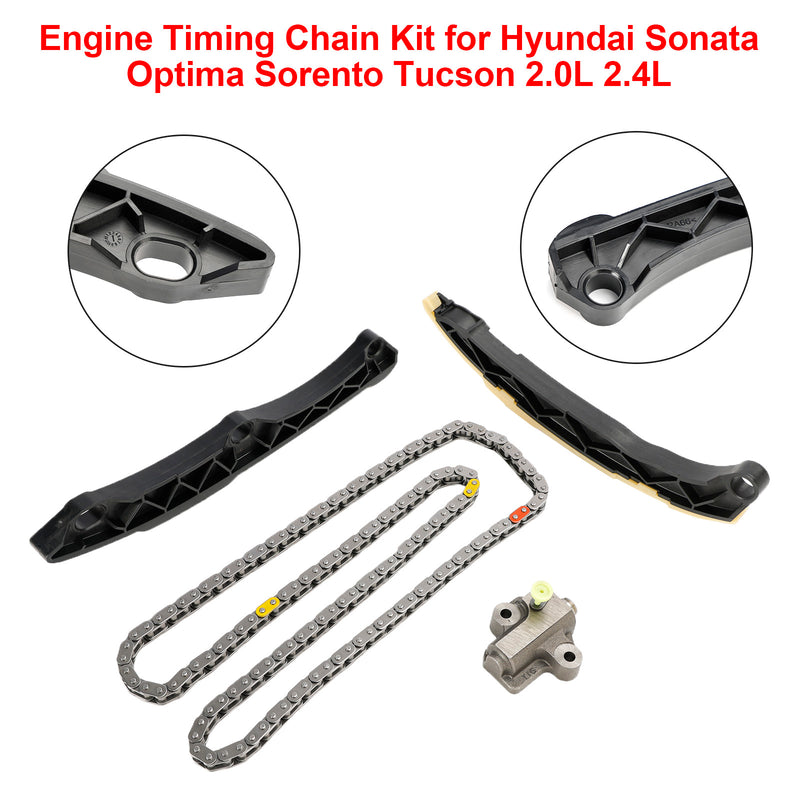 Hyundai Sonata Optima Sorento Tucson 2.0L 2.4L Engine Timing Chain Kit