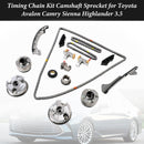 13050-31140 13080-31010 13562-0P010 Timing Chain Kit Camshaft Sprocket for Toyota Avalon Camry Sienna Highlander 3.5