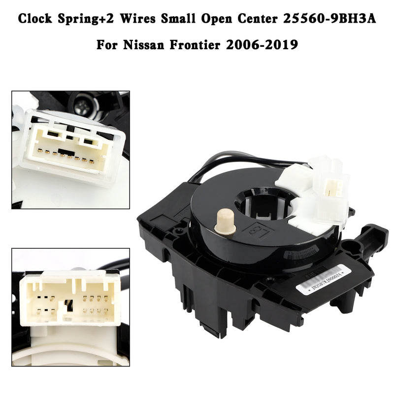 2006-2019 Nissan Frontier 25560-9BH3A 25560-ZL44A Clock Spring+2 Wires Small Open Center
