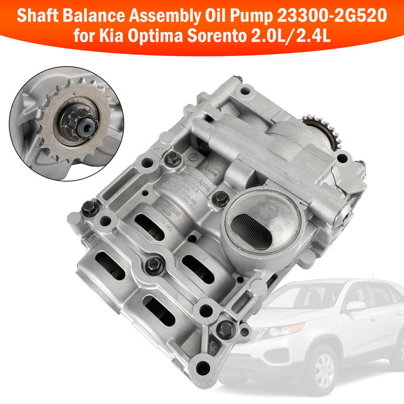 2012-2014 Hyundai Sonata 2.0L/2.4L Shaft Balance Assembly Oil Pump 23300-2G520