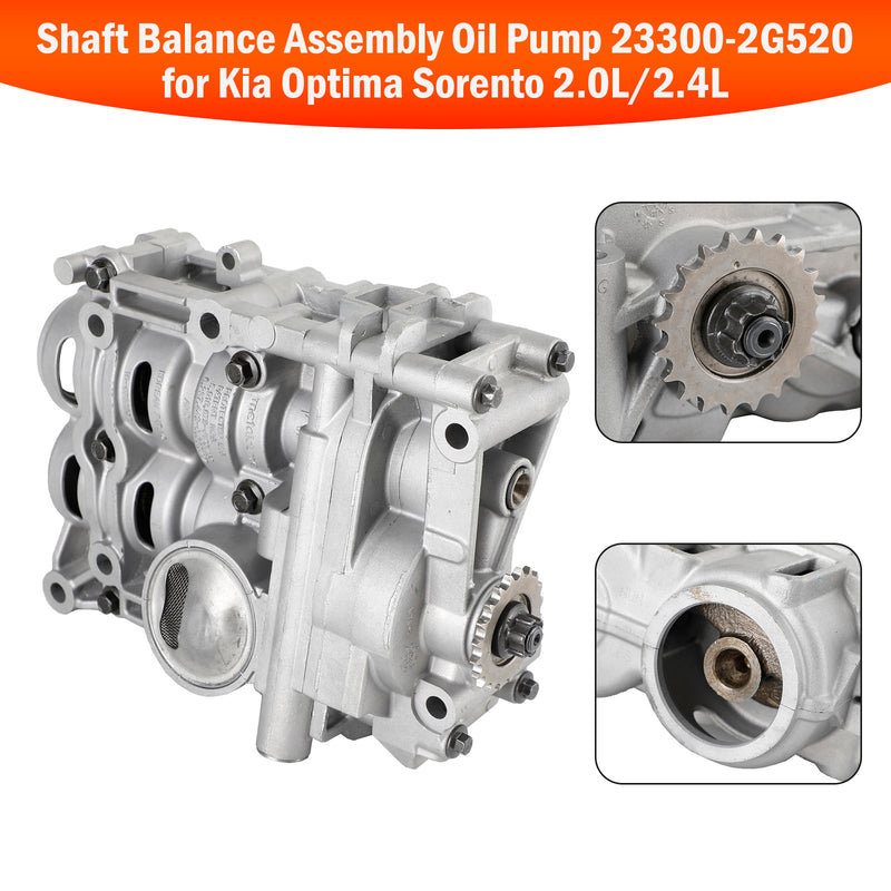 2012-2014 Hyundai Sonata 2.0L/2.4L Shaft Balance Assembly Oil Pump 23300-2G520