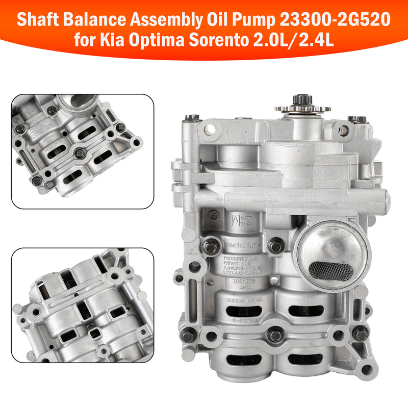 2012-2014 Hyundai Sonata 2.0L/2.4L Shaft Balance Assembly Oil Pump 23300-2G520