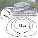 Trans Cooler Hoses Lines Kit 10AN SS For Dodge Ram Cummins 5.9L 48RE Transmission 03-07N SS