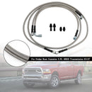 Trans Cooler Hoses Lines Kit 10AN SS For Dodge Ram Cummins 5.9L 48RE Transmission 03-07N SS