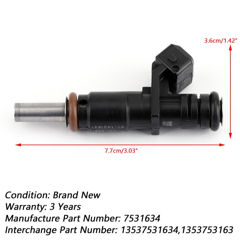 1x Fuel Injectors For 06-12 BMW 128i 328i X3 X5 Z4 525i 2.0/2.5/3.0L 7531634 Generic
