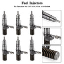 6PCS Fuel Injector 1278216 127-8216 fit Caterpillar 3116 3114 3126 3126B