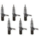 6PCS Fuel Injector 1278216 127-8216 fit Caterpillar 3116 3114 3126 3126B