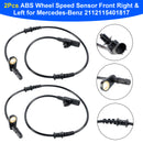 2Pcs ABS Wheel Speed Sensor Front Right & Left for Mercedes-Benz 2112115401817