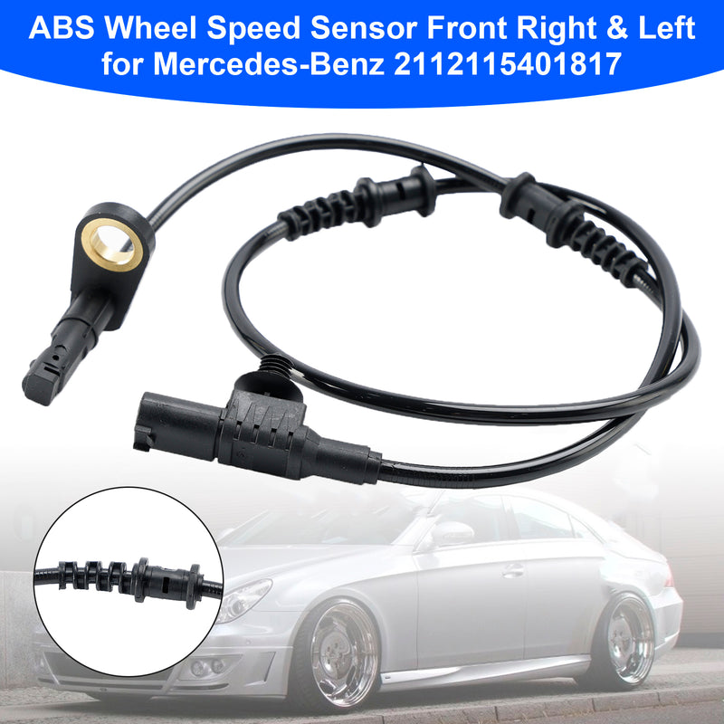 ABS Wheel Speed Sensor Front Right & Left for Mercedes-Benz 2112115401817