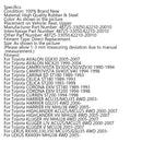 3Pcs Rear Arm Assembly Knuckle Bushing For Toyota Highlander Camry Avalon Lexus Generic