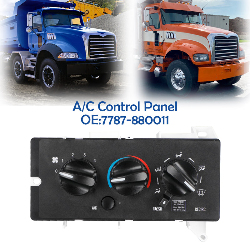 A/C Control Panel for Mack CH613 CV713 2001-2005 7787-880011 850-7450 11-1225 Generic