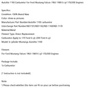 1963-1969 Ford Mustang Falcon 6 cyl 170/200 Engines Autolite 1100 Carburetor