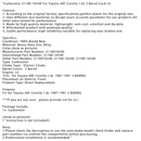 Carburetor 21100-16540 For Toyota 4AF Corolla 1.6L 2 Barrel Carb L4