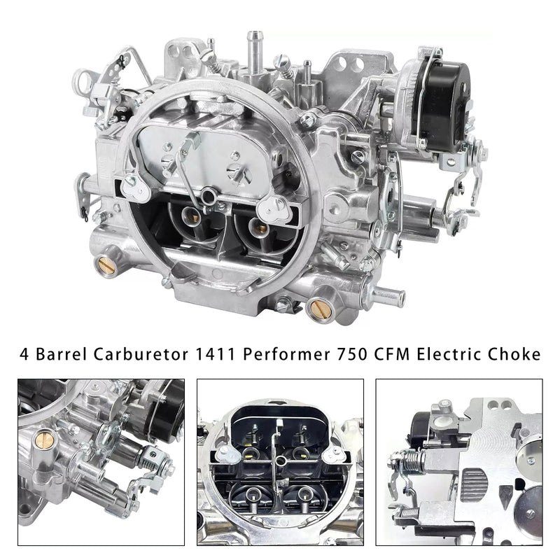 4 Barrel Carburetor For 1411 Performer 750 CFM Electric Choke