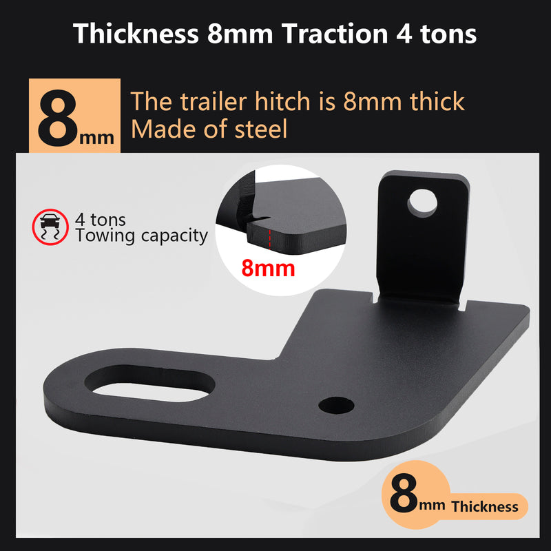 2PCS Rear Left & Right Trailer Hitch for Suzuki Jimny JB64W JB74 2019-2023