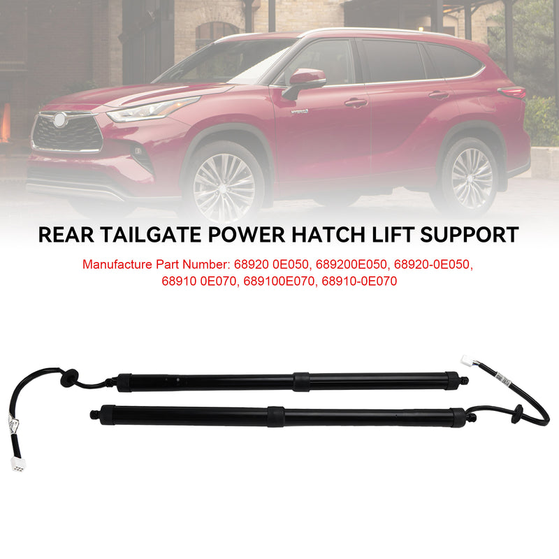 2PCS Electric Tailgate Lift 68910-0E070 Fit Toyota Highlander 2020-2023
