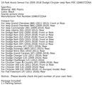 1PCS Park Assist Sensor For 2009-2018 Chrysler PDC 1EW63TZZAA Generic