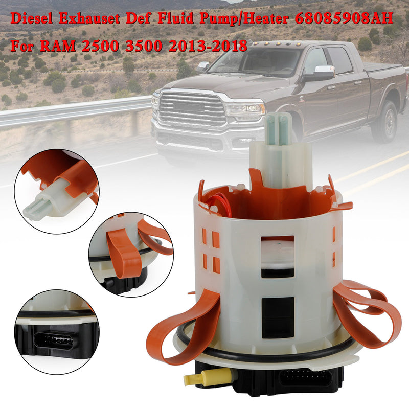 2013-2018 Ram 3500 5.7L 345Cu. In. V8 GAS OHV Naturally Aspirated Diesel Exhauset Def Fluid Pump/Heater 68085908AH