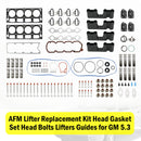 2007 Chevrolet Silverado 1500 Classic 5.3L 5328CC 325CID V8 OHV, (16 Valve) AFM Lifter Replacement Kit Head Gasket Set Head Bolts Lifters Guides Generic