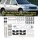 2005-2006 Chevrolet Silverado 1500 5.3L 5328CC 325CID V8 ELECTRIC/GAS OHV, (16 Valve) AFM Lifter Replacement Kit Head Gasket Set Head Bolts Lifters Guides