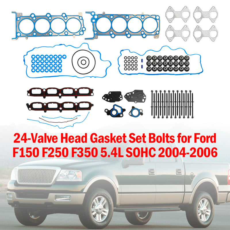 2005-2006 Ford F-250 F-350 Super Duty 5.4L 24-Valve Head Gasket Set Bolts HS26306PT ES72798