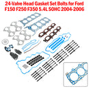 2005-2006 Ford F-250 F-350 Super Duty 5.4L 24-Valve Head Gasket Set Bolts HS26306PT ES72798
