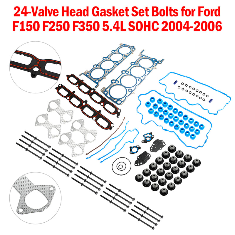 2006 Ford F-150 Lincoln Mark LT 5.4L 24-Valve Head Gasket Set Bolts HS26306PT ES72798