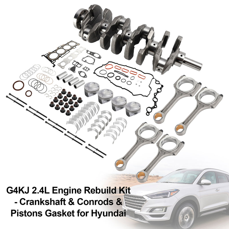 2011-2018 Kia Optima 4-Door 2.4L G4KJ 2.4L Engine Rebuild Kit - Crankshaft & Conrods & Pistons Gasket