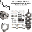 2014-2020 Kia Sorento 4-Door 2.4L G4KJ 2.4L Engine Rebuild Kit - Crankshaft & Conrods & Pistons Gasket