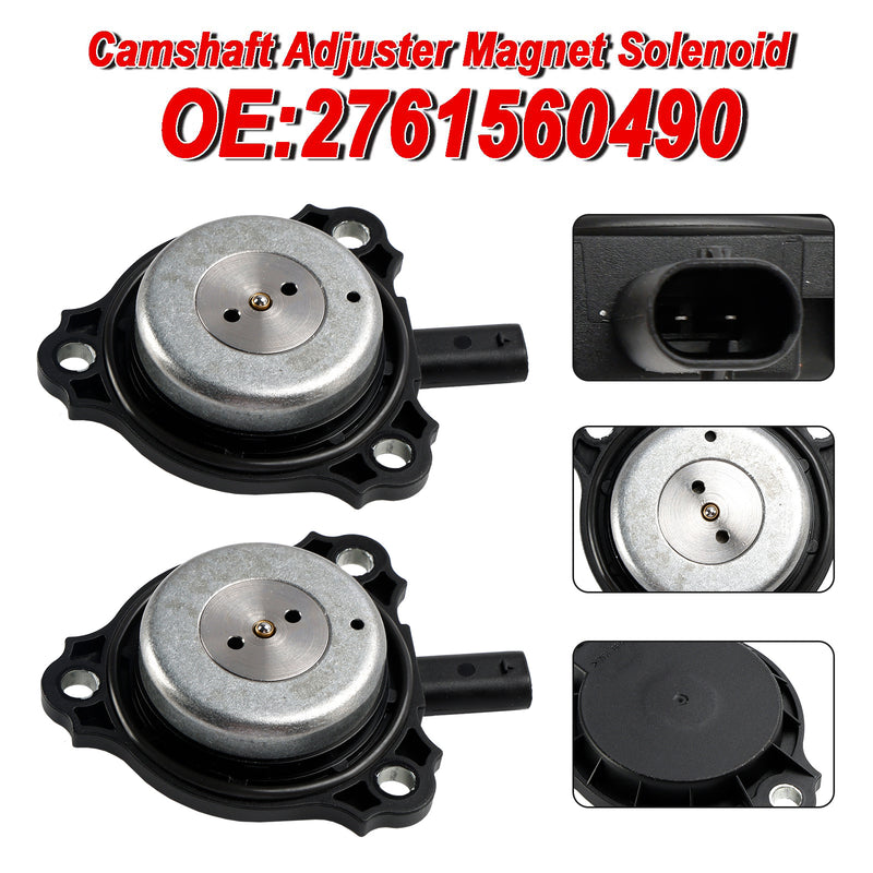 2PC Camshaft Adjuster Magnet Solenoid for Mercedes-Benz C E CL CLS G 2761560490