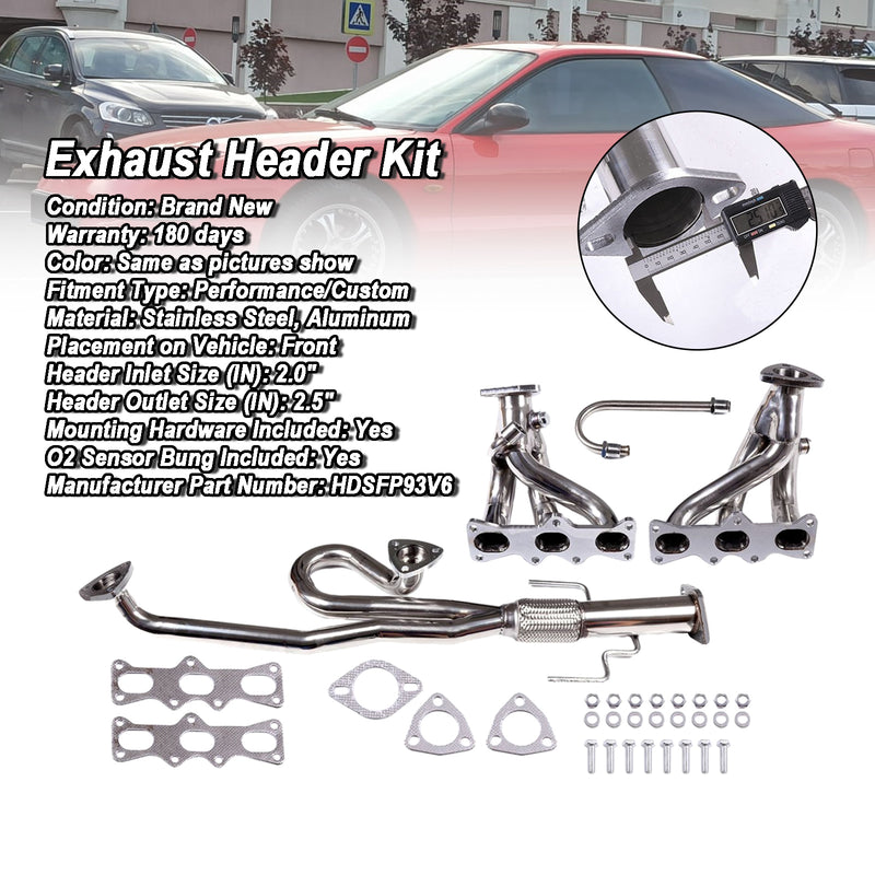 Header Exhaust Manifold Fit Mazda MX6 Ford Probe 2.5L V6 1993-1997