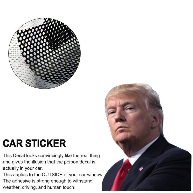 Car Window Sticker Life Person Size Passenger Ride With Trump President 2020 L