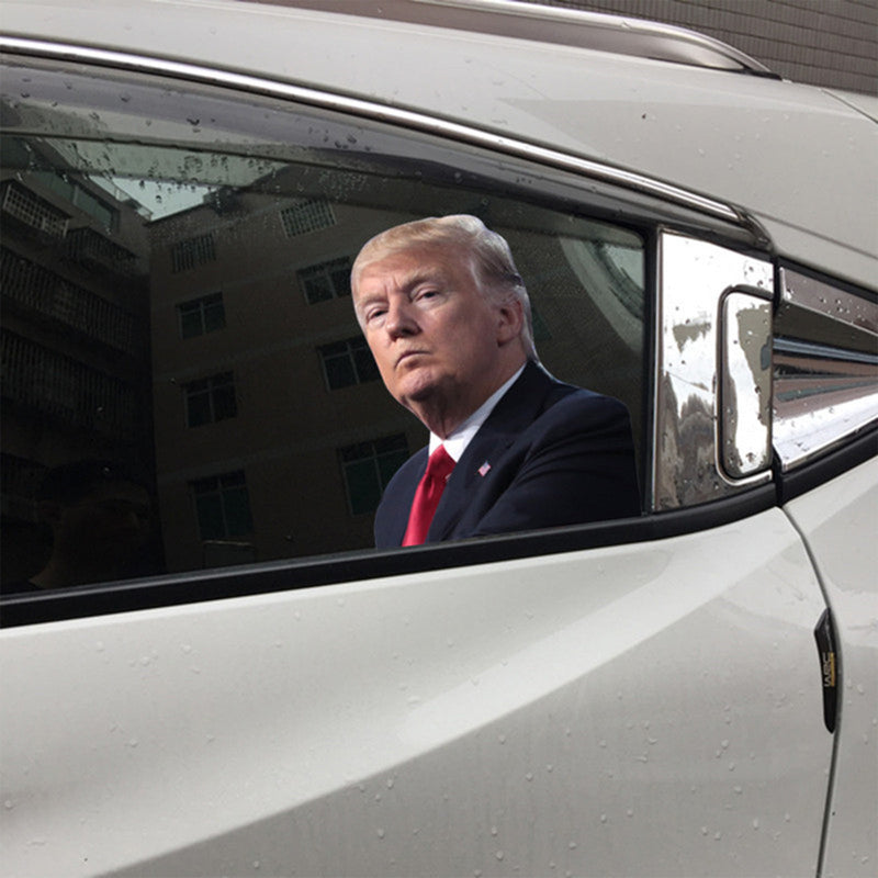 Car Window Sticker Life Person Size Passenger Ride With Trump President 2020 L
