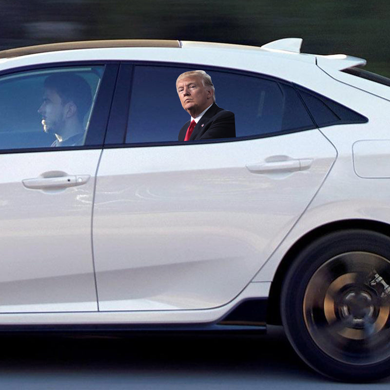 Car Window Sticker Life Person Size Passenger Ride With Trump President 2020 L